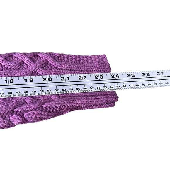 Aran Crafts Cardigan Sweater Women’s Small Pink Merino Wool V-Neck Button New - Picture 8 of 9